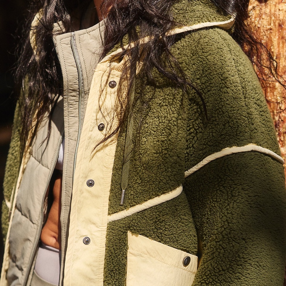 NEW! Free People Trail Bender Fleece Hoodie - Picture 2 of 5